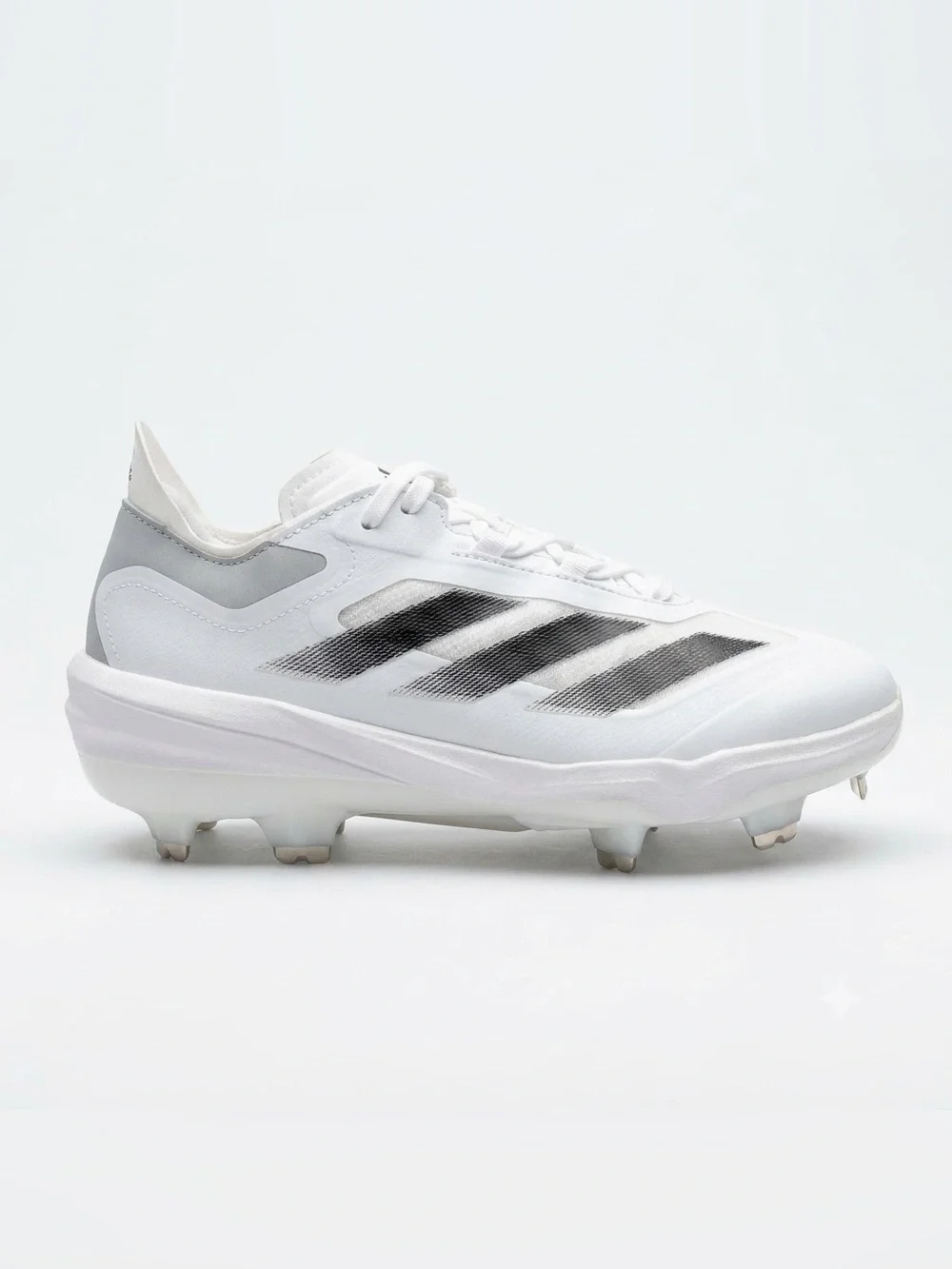 Adidas Adizero Impact TPU Baseball Cleats White Gray IF3355 Men's Size 6.5